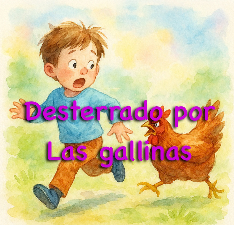 Desterrado por las gallinas